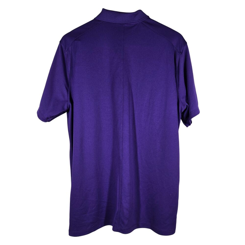 Nike Golf Dri Fit Polo Shirt Purple GoDaddy Mens Large Short‎ Sleeve - Picture 2 of 12